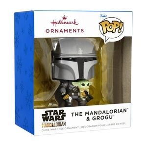 NEW Hallmark THE MANDALORIAN & GROGU - FUNKO POP! Fun Christmas Ornament